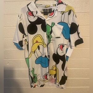 Disney Character Head Button Up